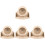 4Sets Khaki Hamster Roller Wheel Quiet Exercise Toy for Small Pets 2