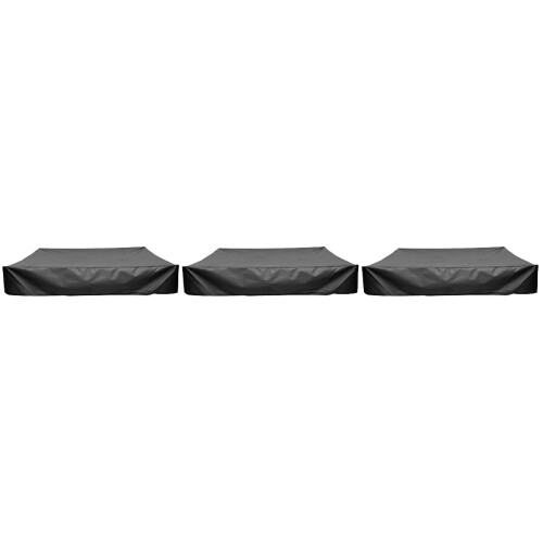 3Pcs Durable Black Sandbox Cover Waterproof Protector 2