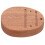 2Pcs Light Brown Kalimba Base Solid Wood Thumb Piano Replacement Tool 2