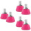 3Paires Embouts Roller En Caoutchouc Rose Ajustables Sans Outil 6
