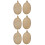 6Pcs Coffee Loofah Back Scrubber Exfoliating Bath Body 7