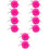10Pièces Pompons Rose Pour Cloche Lacets Longs DIY 6