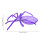 2Pièces Plateau De Présentation Violet ABS Usage 9