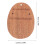 2Pcs Light Brown Kalimba Base Solid Wood Thumb Piano Replacement Tool 10