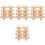 4Pcs Small Spool Rack Light Brown Wooden Thread Organizer for Sewing 4