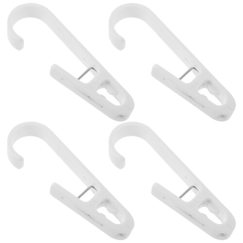 20Pcs Plastic Clothes Clamps White Multi-Function Clips for Home 1