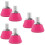 3Paires Embouts Roller En Caoutchouc Rose Ajustables Sans Outil 7