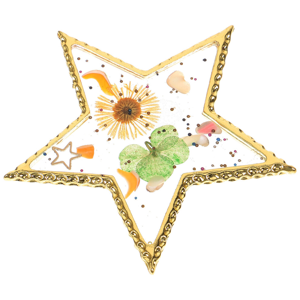 Iplusmile Golden 4Pcs Resin Nail Art Trays Nail Polish Mixing Palettes