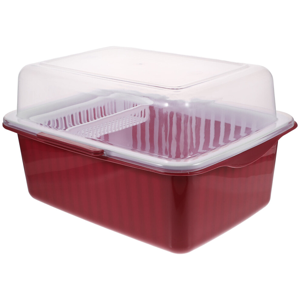 Totority Safe Healthy Cutlery Storage Rack Portable Storage Box Dish Drainer Rack Drying Kitchen