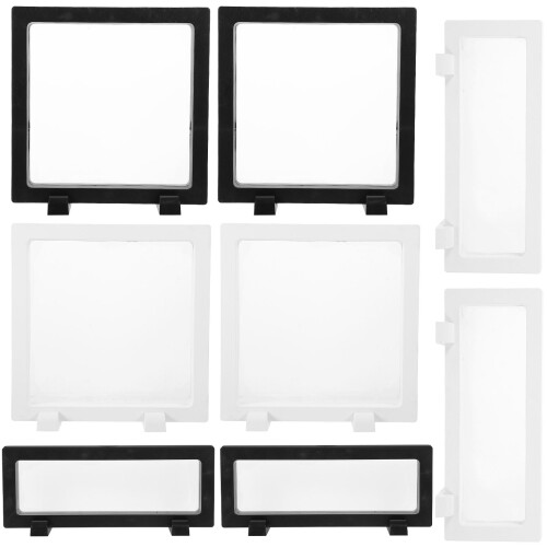 24Pcs Floating Jewelry Storage Box Assorted Color ABS Pe Display Stand 1