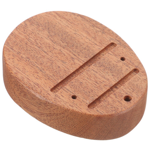 2Pcs Light Brown Kalimba Base Solid Wood Thumb Piano Replacement Tool 2