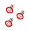 3Pcs Type C to 2 Headphone Cable Red High Grade Material with Charging 5