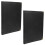 2Pcs Reusable Black Menu Book Clear PVC Cover for Restaurant Dining 2