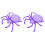 2Pièces Plateau De Présentation Violet ABS Usage 3