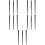 15Pcs Black Dual-Use Eyeliner and Eyebrow Brush Makeup Tool Kit 9