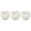 3Pcs Ceramic Eggshell Fruit Bowls White Small Storage and Sauce Bowls 6