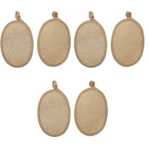6Pcs Coffee Loofah Back Scrubber Exfoliating Bath Body 2