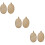 6Pcs Coffee Loofah Back Scrubber Exfoliating Bath Body 8