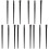 15Pcs Black Dual-Use Eyeliner and Eyebrow Brush Makeup Tool Kit 4