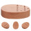 2Pcs Light Brown Kalimba Base Solid Wood Thumb Piano Replacement Tool 11