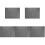 5Pcs Practical Grey Felt Mat Protects Desk Ink Water for Calligraphy 2