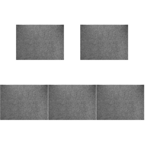 5Pcs Practical Grey Felt Mat Protects Desk Ink Water for Calligraphy 1