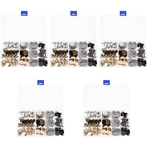 200 Pcs Magnetic Button Clasp Diy Snaps Fastener Clothing Clasp Button 2