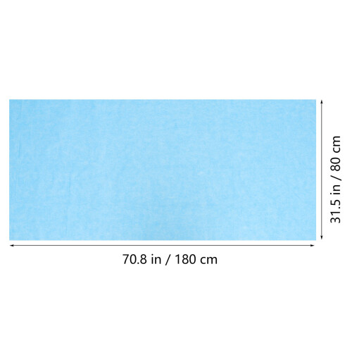 20Pcs Waterproof Disposable Bedsheets Blue Non-Woven Salon Covers 1