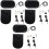 3Sets DIY Shoulder Bag Accessories Black PU Backpack Making Supplies 3