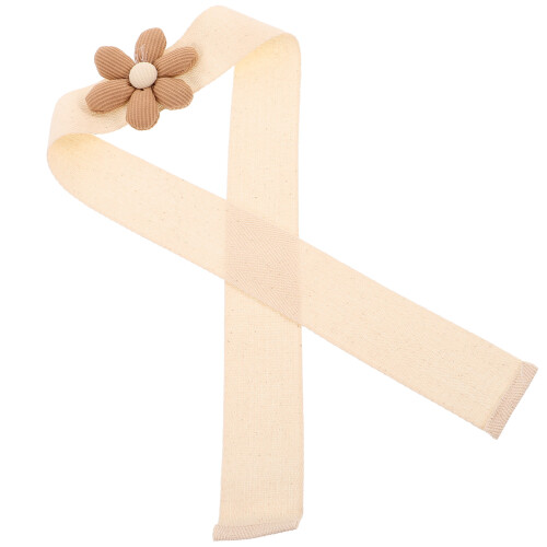 4Pièces Attaches Rideaux Fleurs Coton Décor Multi Usage Maison 2