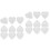 12Pièces Boîtes Range Sucettes Transparentes Bébé Légères Compactes 4