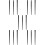 15Pcs Black Dual-Use Eyeliner and Eyebrow Brush Makeup Tool Kit 10