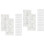 100Pcs White PP Wire Clips Self-Adhesive Desktop Cord Organizer Kit 4