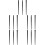 15Pcs Black Dual-Use Eyeliner and Eyebrow Brush Makeup Tool Kit 8
