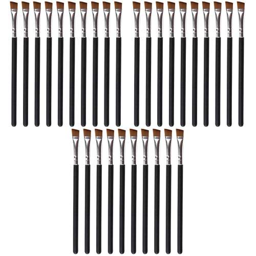 30Pièces Brosse Sourcils Mini Nylon Noir Bois Confortable 1