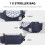 2 Pcs Stroller Bag Product Baby Universal Nylon 8