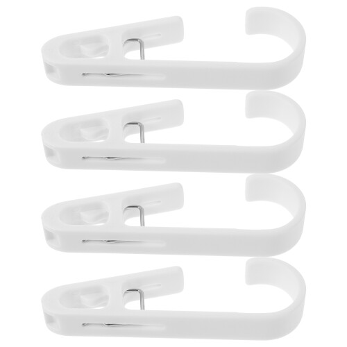 20Pcs Plastic Clothes Clamps White Multi-Function Clips for Home 2