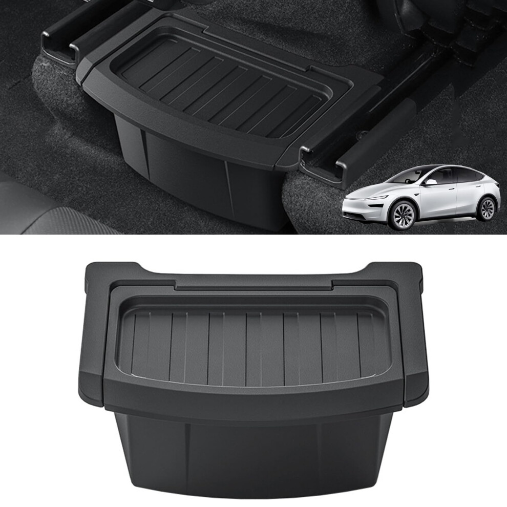 Rear Center Console Organizer With Snapon Lid And Dualfunction Storage For Tesla Model Y 20252026 9070919801464