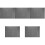 5Pcs Practical Grey Felt Mat Protects Desk Ink Water for Calligraphy 3