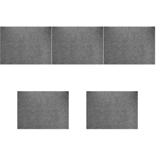 5Pcs Practical Grey Felt Mat Protects Desk Ink Water for Calligraphy 2
