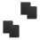 2Pcs Reusable Black Menu Book Clear PVC Cover for Restaurant Dining 5