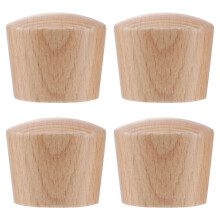 12Pcs Light Brown Wooden Pot Lid Knobs Replacement Handles Easy Grip