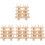 4Pcs Small Spool Rack Light Brown Wooden Thread Organizer for Sewing 3