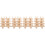 4Pcs Small Spool Rack Light Brown Wooden Thread Organizer for Sewing 5