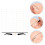 Raindrops  2 Pcs Brow Pencil Mapping Tool Eyebrow Positioning Ruler 10
