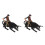2 Sets Simulation Western Cowboy Bull Model Children Static Toy 5