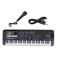 61 Key Electronic Keyboard Piano with Microphone, Full Size Keys, Portable for Beginners