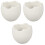 3Pcs Ceramic Eggshell Fruit Bowls White Small Storage and Sauce Bowls 5