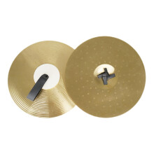 14 Inch Alloy Practice Drum Cymbals Pair with Noise Reduction for Quiet Low Volume Play