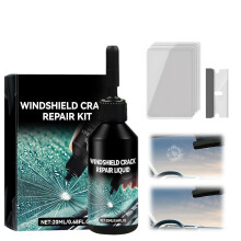 Windshield Kit with Quick Crack Fix and Clear Finish for Car Glass Chips and Cracks 1pc